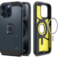 Spigen Iphone 15 Pro Max|Iphone 15 Pro Max-Etui iPhone 15 Pro Max Tough Armor Mag Magsafe Metal Slate