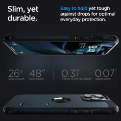 Spigen Iphone 15 Pro Max|Iphone 15 Pro Max-Etui iPhone 15 Pro Max Tough Armor Mag Magsafe Metal Slate