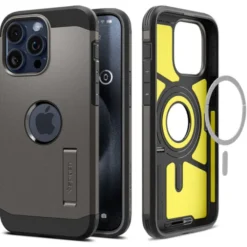 Spigen Iphone 15 Pro Max|Iphone 15 Pro Max-Etui iPhone 15 Pro Max Tough Armor Mag Magsafe Gunmetal