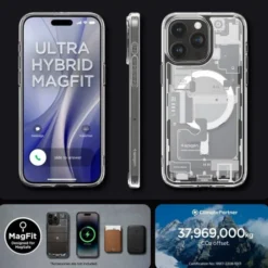 Spigen Iphone 15 Pro Max|Iphone 15 Pro Max-Etui iPhone 15 Pro Max Ultra Hybrid Mag Magsafe Zero One White Case