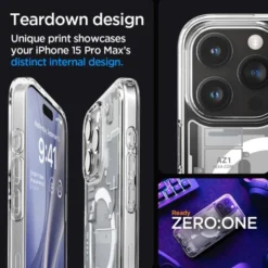Spigen Iphone 15 Pro Max|Iphone 15 Pro Max-Etui iPhone 15 Pro Max Ultra Hybrid Mag Magsafe Zero One White Case