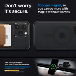 Spigen Iphone 15 Pro Max|Iphone 15 Pro Max-Etui iPhone 15 Pro Max Ultra Hybrid Mag Magsafe Frost Black Case
