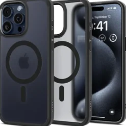 Spigen Iphone 15 Pro Max|Iphone 15 Pro Max-Etui iPhone 15 Pro Max Ultra Hybrid Mag Magsafe Frost Black Case