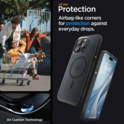 Spigen Iphone 15 Pro Max|Iphone 15 Pro Max-Etui iPhone 15 Pro Max Ultra Hybrid Mag Magsafe Frost Black Case