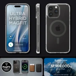 Spigen Iphone 15 Pro Max|Iphone 15 Pro Max-Etui iPhone 15 Pro Max Ultra Hybrid Mag Magsafe Graphite Case