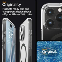 Spigen Iphone 15 Pro Max|Iphone 15 Pro Max-Etui iPhone 15 Pro Max Ultra Hybrid Mag Magsafe Graphite Case