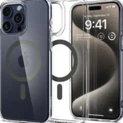 Spigen Iphone 15 Pro Max|Iphone 15 Pro Max-Etui iPhone 15 Pro Max Ultra Hybrid Mag Magsafe Graphite Case