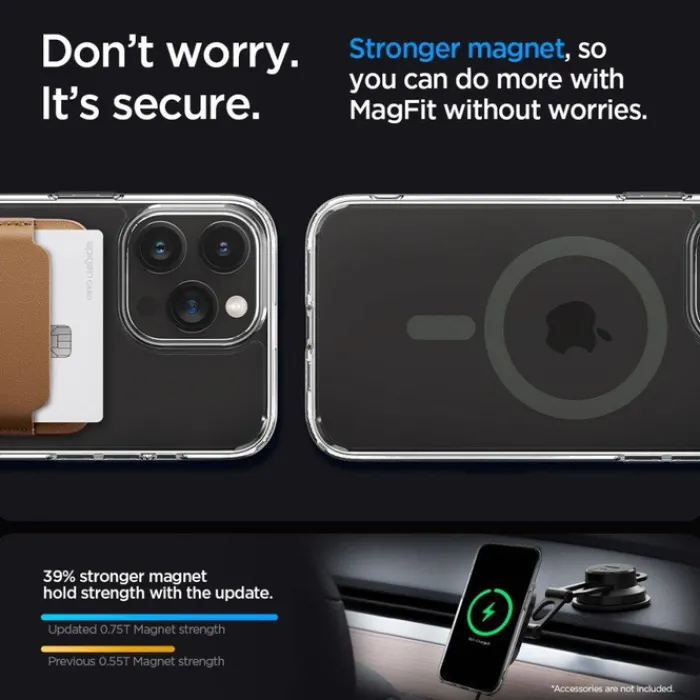 Spigen Iphone 15 Pro Max|Iphone 15 Pro Max-Etui iPhone 15 Pro Max Ultra Hybrid Mag Magsafe Graphite Case