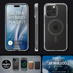 Spigen Iphone 15 Pro Max|Iphone 15 Pro Max-Etui iPhone 15 Pro Max Ultra Hybrid Mag Magsafe Graphite Case