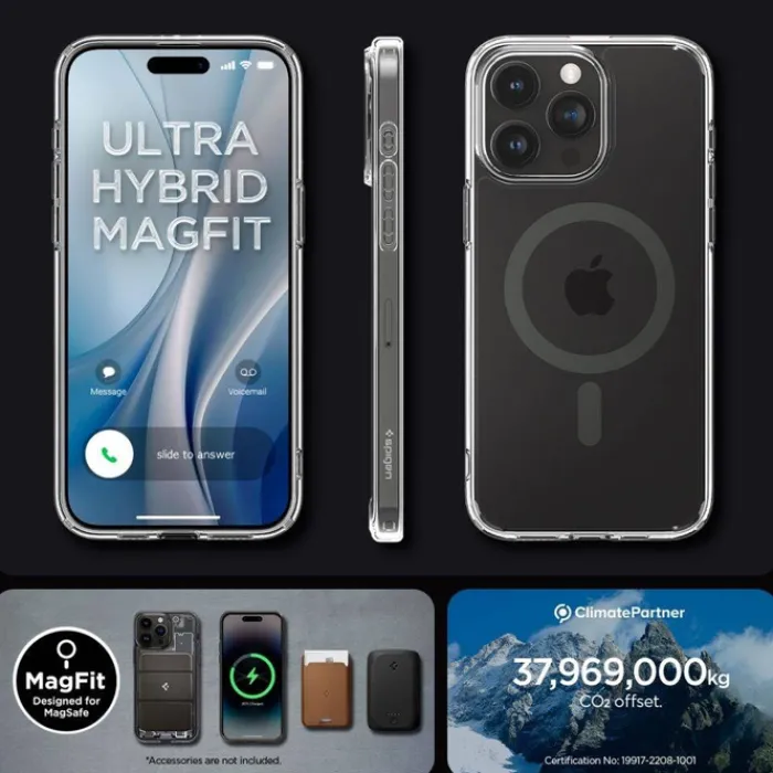 Spigen Iphone 15 Pro Max|Iphone 15 Pro Max-Etui iPhone 15 Pro Max Ultra Hybrid Mag Magsafe Graphite Case