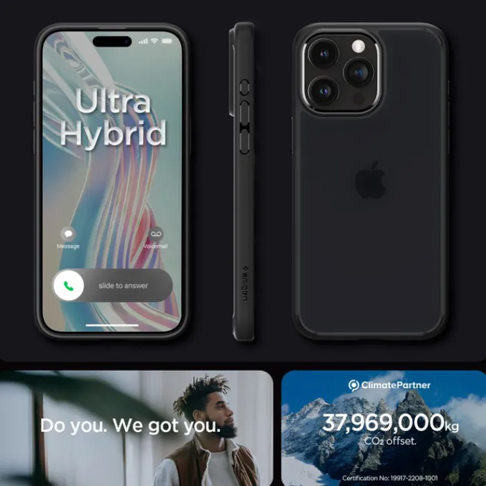 Spigen Iphone 15 Pro Max|Apple-Etui iPhone 15 Pro Max Ultra Hybrid Frost Black Case