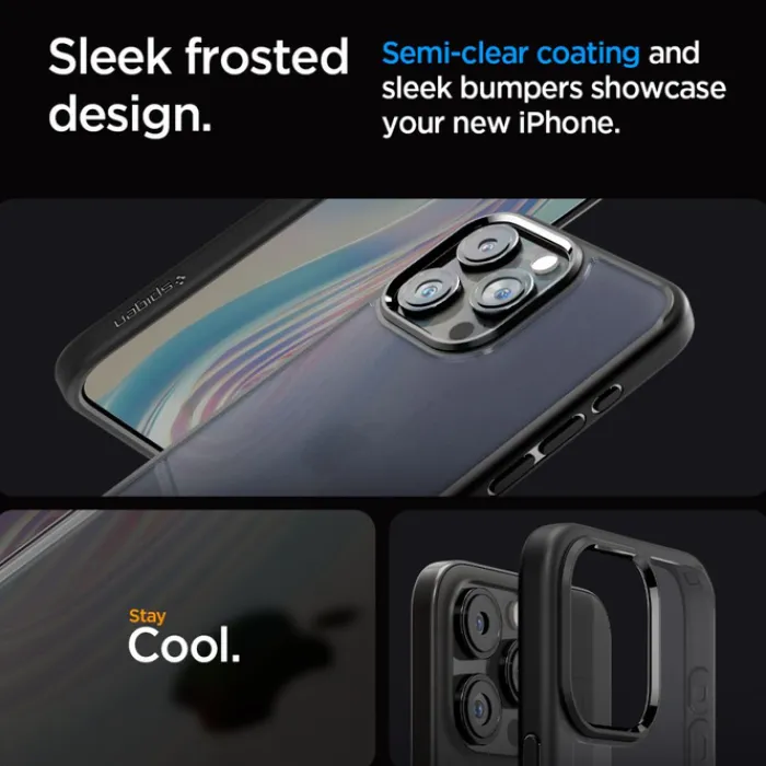 Spigen Iphone 15 Pro Max|Apple-Etui iPhone 15 Pro Max Ultra Hybrid Frost Black Case