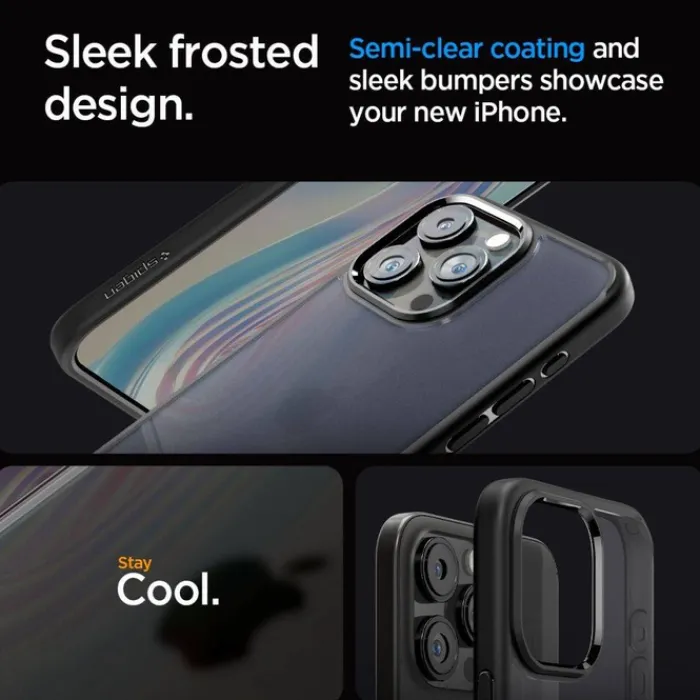 Spigen Iphone 15 Pro Max|Apple-Etui iPhone 15 Pro Max Ultra Hybrid Frost Black Case