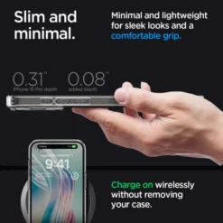 Spigen Iphone 15 Pro Max|Apple-Etui iPhone 15 Pro Max Ultra Hybrid Frost Clear Case