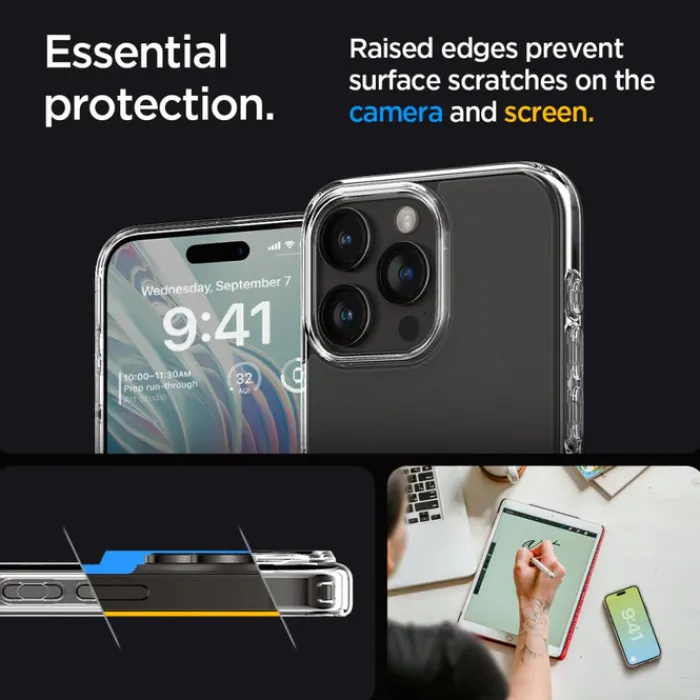 Spigen Iphone 15 Pro Max|Apple-Etui iPhone 15 Pro Max Ultra Hybrid Frost Clear Case