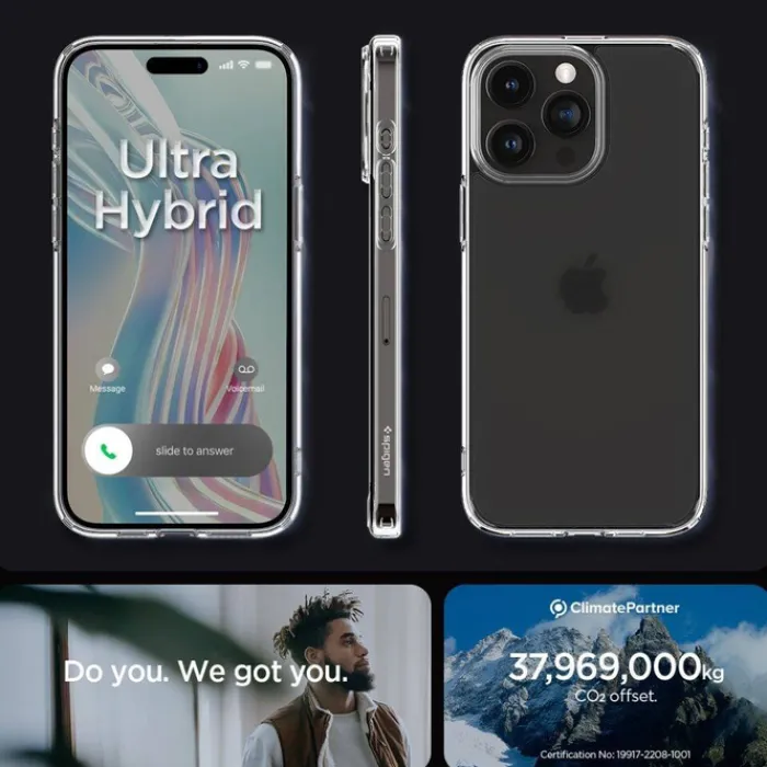 Spigen Iphone 15 Pro Max|Apple-Etui iPhone 15 Pro Max Ultra Hybrid Frost Clear Case