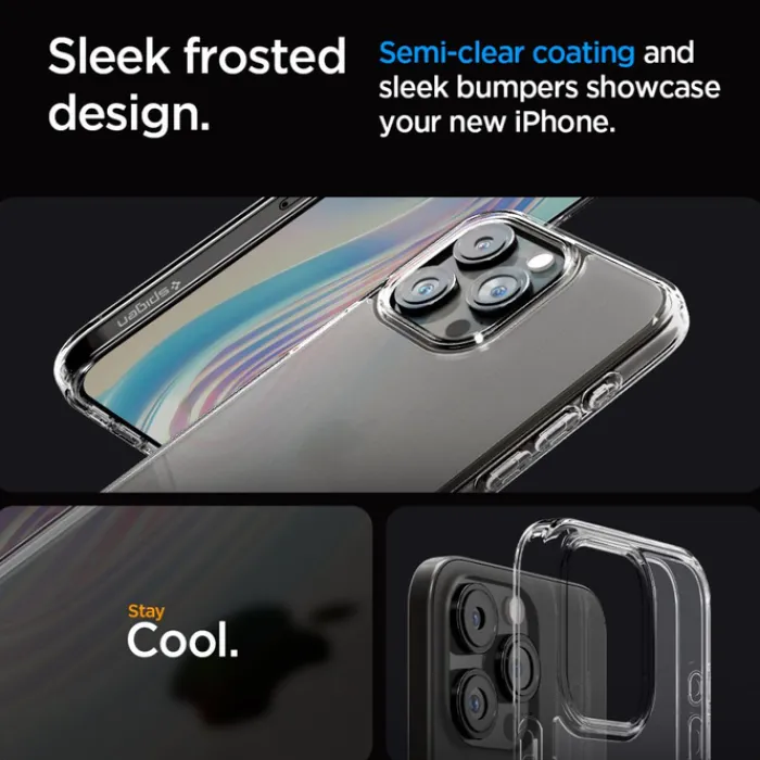 Spigen Iphone 15 Pro Max|Apple-Etui iPhone 15 Pro Max Ultra Hybrid Frost Clear Case
