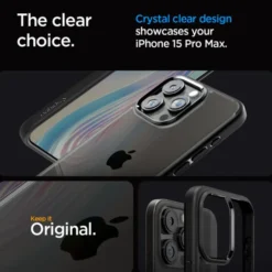 Spigen Iphone 15 Pro Max|Apple-Etui iPhone 15 Pro Max Ultra Hybrid Matte Black Case
