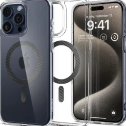 Spigen Iphone 15 Pro Max|Iphone 15 Pro Max-Etui iPhone 15 Pro Max Ultra Hybrid Mag Magsafe Carbon Fiber Case