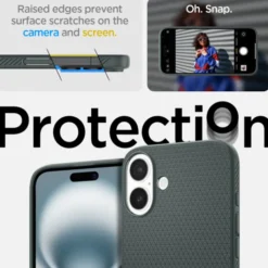 Spigen Apple|Iphone 16-Etui iPhone 16 Liquid Air Abyss Green
