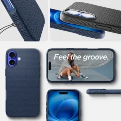 Spigen Apple|Iphone 16-Etui iPhone 16 Liquid Air Navy Blue