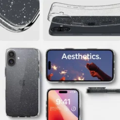 Spigen Iphone 16|Apple-Etui iPhone 16 Liquid Crystal Glitter Crystal