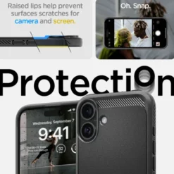 Spigen Iphone 16|Apple-Etui iPhone 16 Rugged Armor Mag Magsafe Matte Black