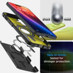 Spigen Iphone 16|Apple-Etui iPhone 16 Tough Armor Mag Magsafe Black