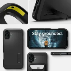Spigen Iphone 16|Apple-Etui iPhone 16 Tough Armor Mag Magsafe Black
