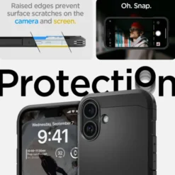 Spigen Iphone 16|Apple-Etui iPhone 16 Tough Armor Mag Magsafe Black