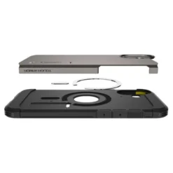 Spigen Iphone 16|Apple-Etui iPhone 16 Tough Armor Mag Magsafe Gunmetal