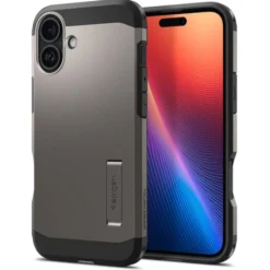 Spigen Iphone 16|Apple-Etui iPhone 16 Tough Armor Mag Magsafe Gunmetal