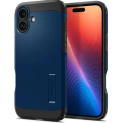 Spigen Iphone 16|Apple-Etui iPhone 16 Tough Armor Mag Magsafe Avy Blue