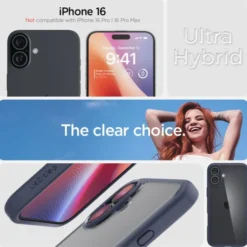 Spigen Apple|Iphone 16-Etui iPhone 16 Ultra Hybrid Navy Blue