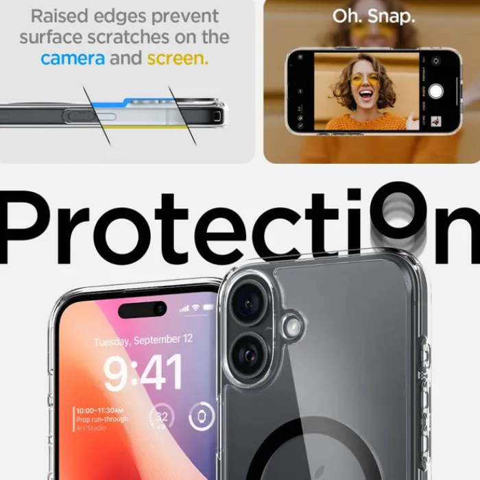 Spigen Iphone 16|Apple-Etui iPhone 16 Ultra Hybrid Mag Magsafe Black