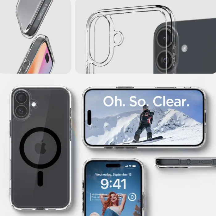 Spigen Iphone 16|Apple-Etui iPhone 16 Ultra Hybrid Mag Magsafe Black