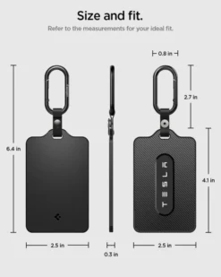Spigen Tesla|Tesla-ETUI NA KARTĘ TESLA KEY CARD HOLDER CZARNE