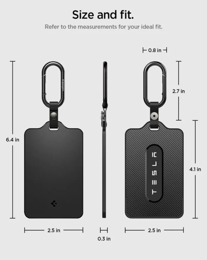 Spigen Tesla|Tesla-ETUI NA KARTĘ TESLA KEY CARD HOLDER CZARNE