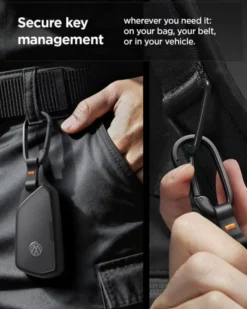 Spigen Inne|Smycze-ETUI NA KLUCZE VOLKSWAGEN VK100 CZARNE