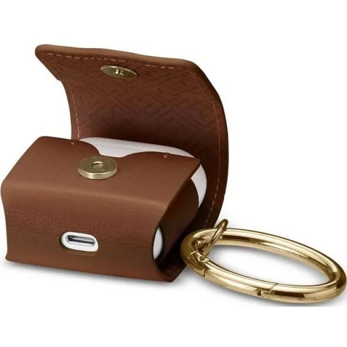 Spigen Airpods|Etui Airpods-Etui na słuchawki LA Manon Apple Airpods Leather Brown Case