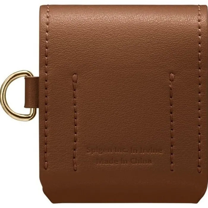 Spigen Airpods|Etui Airpods-Etui na słuchawki LA Manon Apple Airpods Leather Brown Case