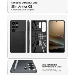 Spigen Samsung|Galaxy S26 Ultra-ETUI SAMSUNG GALAXY S26 ULTRA SLIM ARMOR CS BLACK