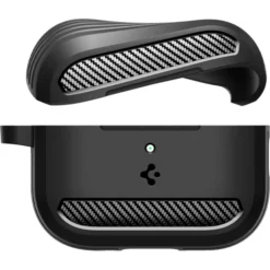 Spigen Airpods Pro 3|Etui Airpods-ETUI AIRPODS PRO 3 RUGGED ARMOR MATTE BLACK