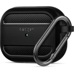 Spigen Airpods Pro|Etui Airpods-Etui Airpods Pro Rugged Armor Matte Black Czarne Case