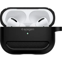 Spigen Airpods Pro|Etui Airpods-Etui Airpods Pro Rugged Armor Matte Black Czarne Case