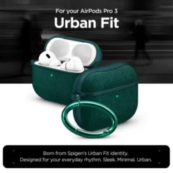 Spigen Airpods Pro 3|Etui Airpods-ETUI AIRPODS PRO 3 URBAN FIT MIDNIGHT GREEN