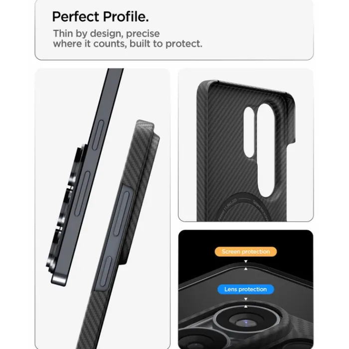 Spigen Samsung|Galaxy S26 Ultra-ETUI AIRSKIN ARAMID MAG SAMSUNG GALAXY S26 ULTRA MAGSAFE CZARNE