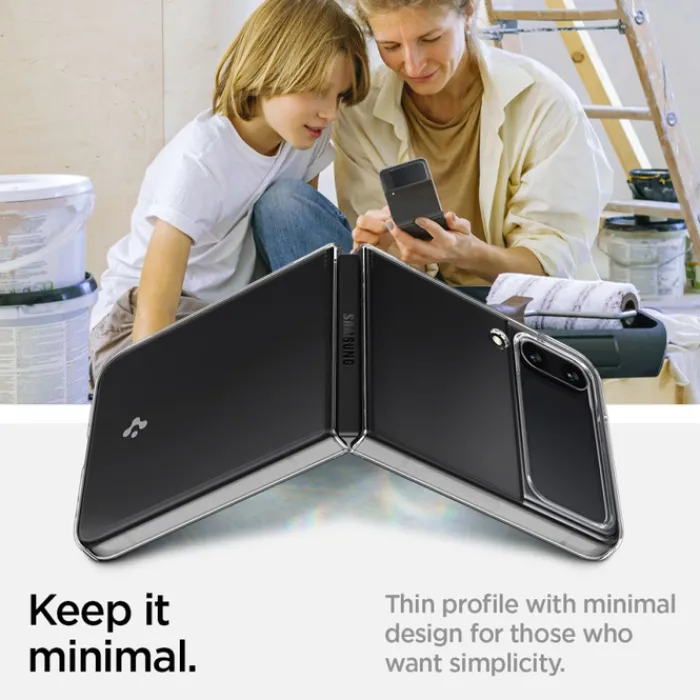 Spigen Samsung|Galaxy Z Flip 4-Etui Airskin Galaxy Z Flip 4 Crystal Clear