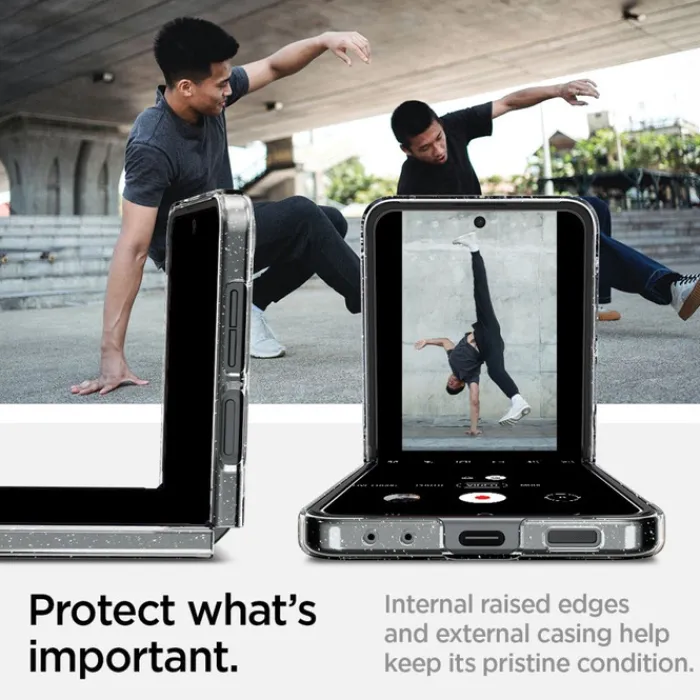 Spigen Samsung|Galaxy Z Flip 5-Etui Airskin Galaxy Z Flip 5 Glitter Crystal Case