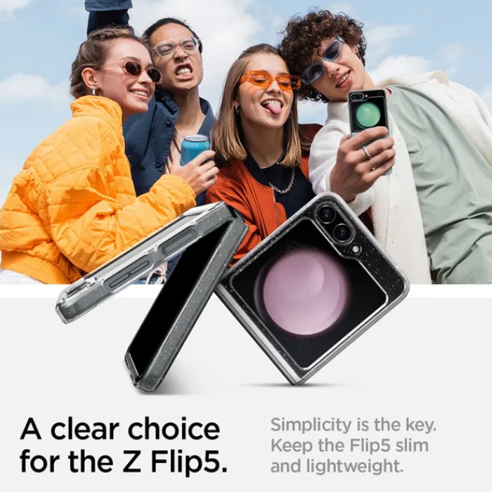 Spigen Samsung|Galaxy Z Flip 5-Etui Airskin Galaxy Z Flip 5 Glitter Crystal Case
